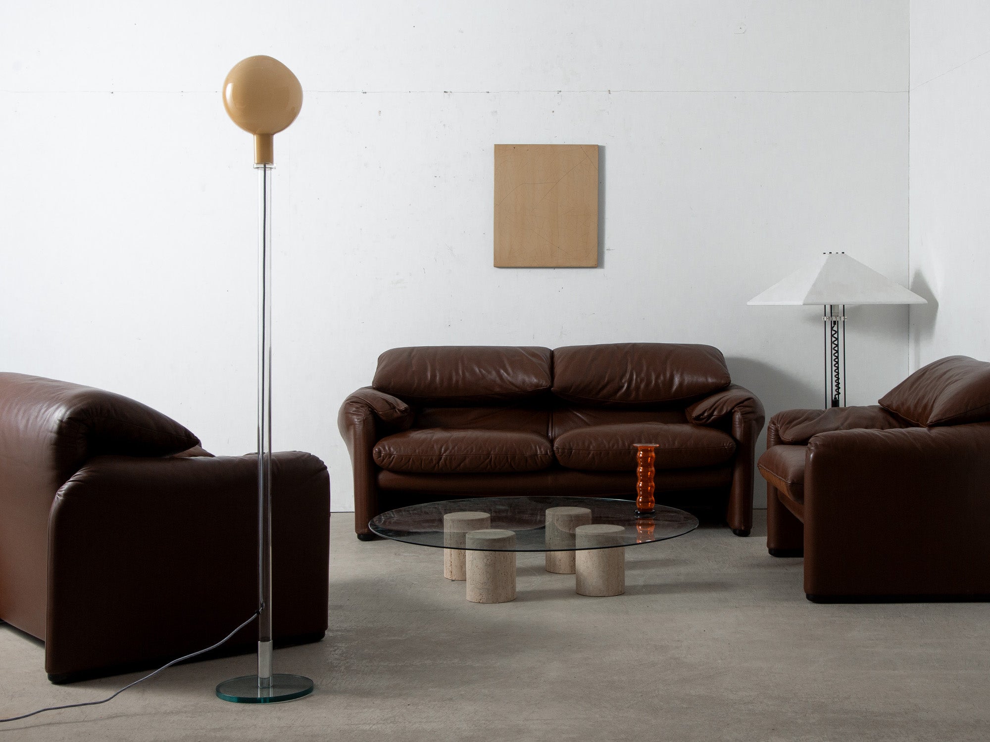 PAROLA Floor Lamp & E-16 Urushi Art Panel