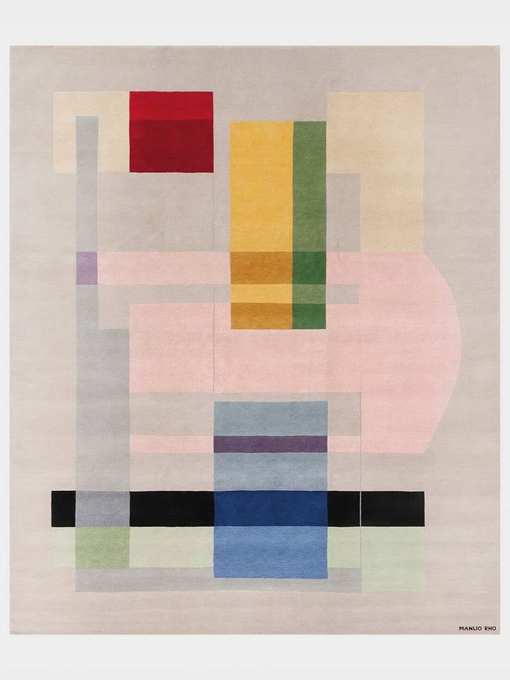 Composizione 57 12 Rug by Manlio Rho for AMINI