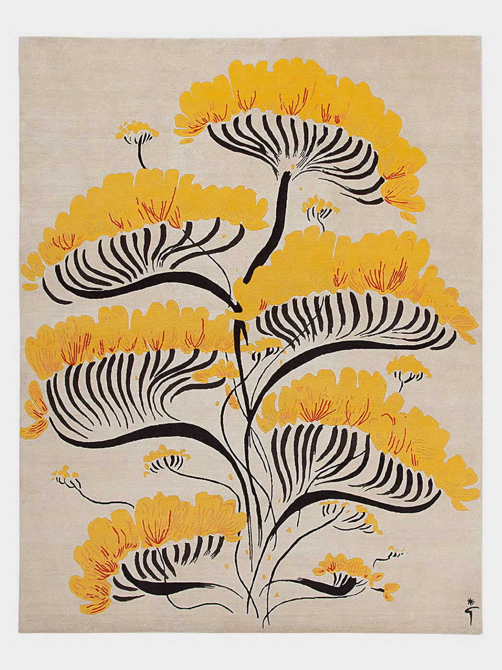 Valparaise Rug by René Gruau for AMINI