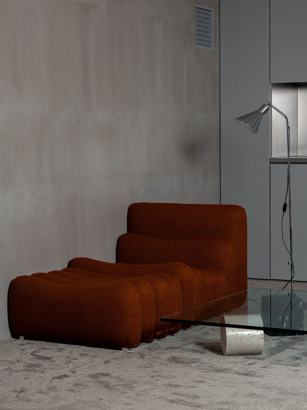 Additional System Armchair + Ottoman by Joe Colombo for Tacchini