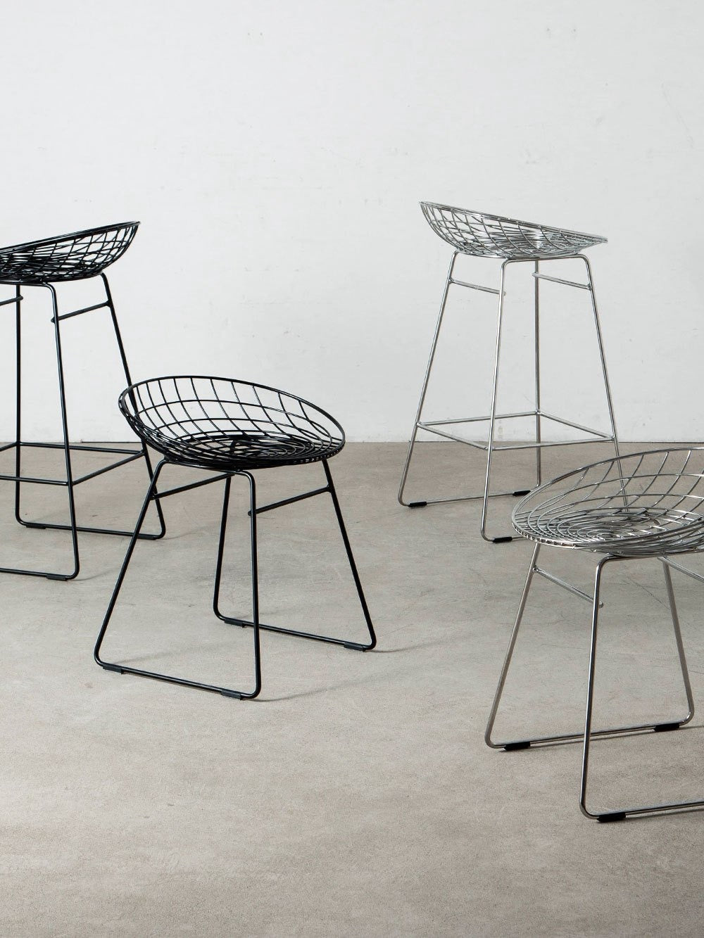 Wire Bar Stool by Cees Braakman for Pastoe
