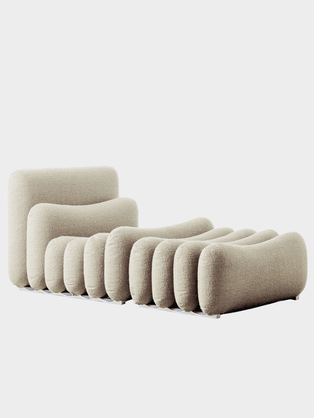 Additional System Armchair + Ottoman by Joe Colombo for Tacchini