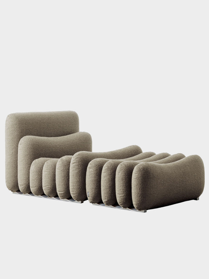 Additional System Armchair + Ottoman by Joe Colombo for Tacchini