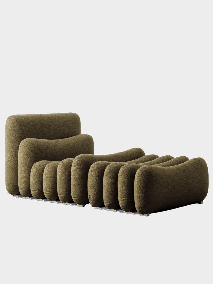 Additional System Armchair + Ottoman by Joe Colombo for Tacchini