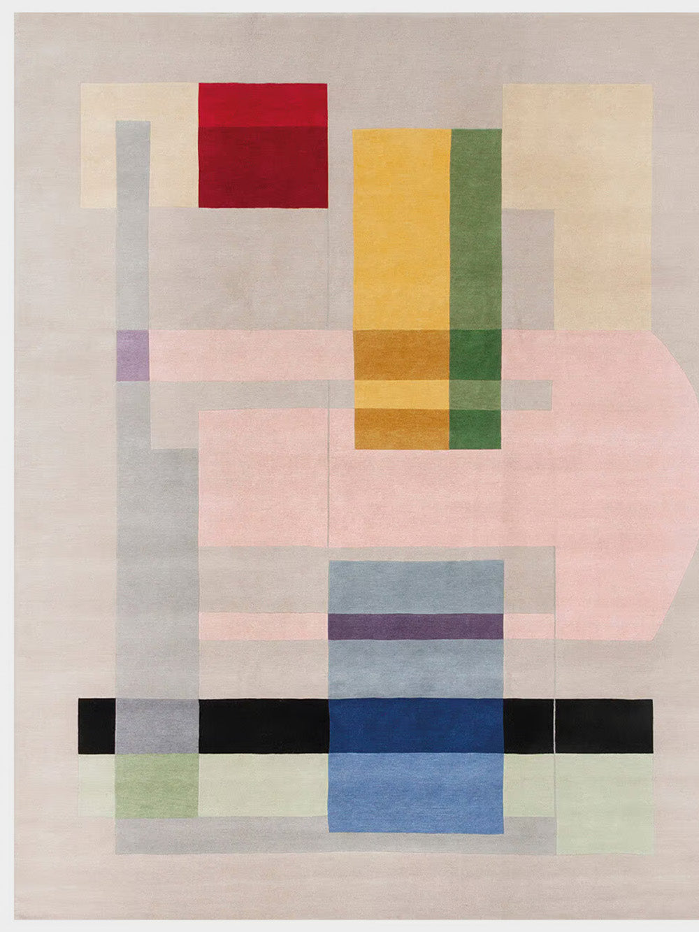 Composizione 57 12 Rug by Manlio Rho for AMINI