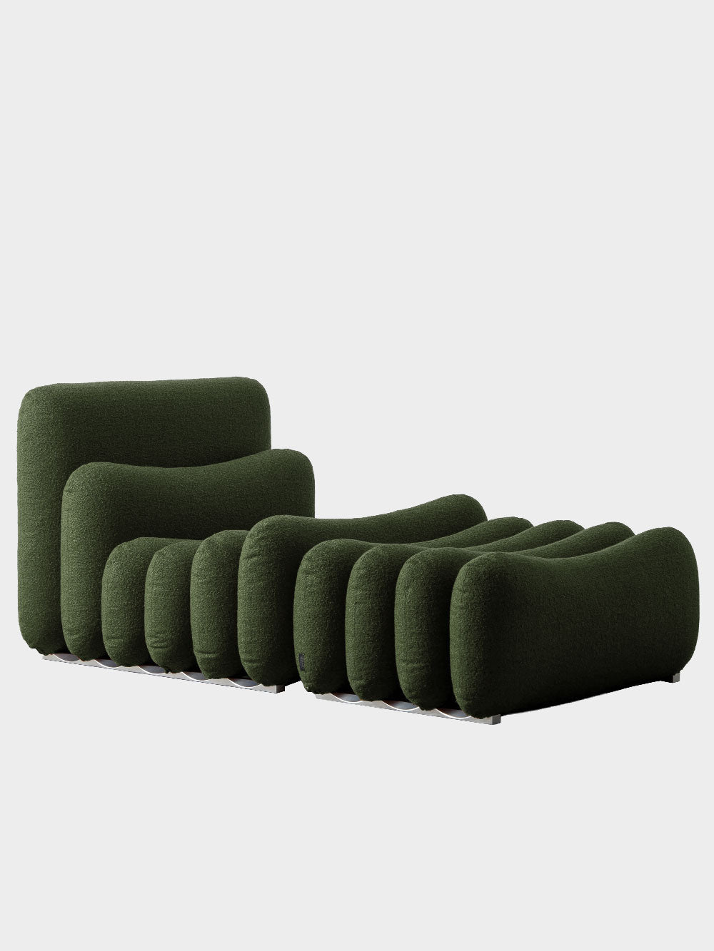 Additional System Armchair + Ottoman by Joe Colombo for Tacchini