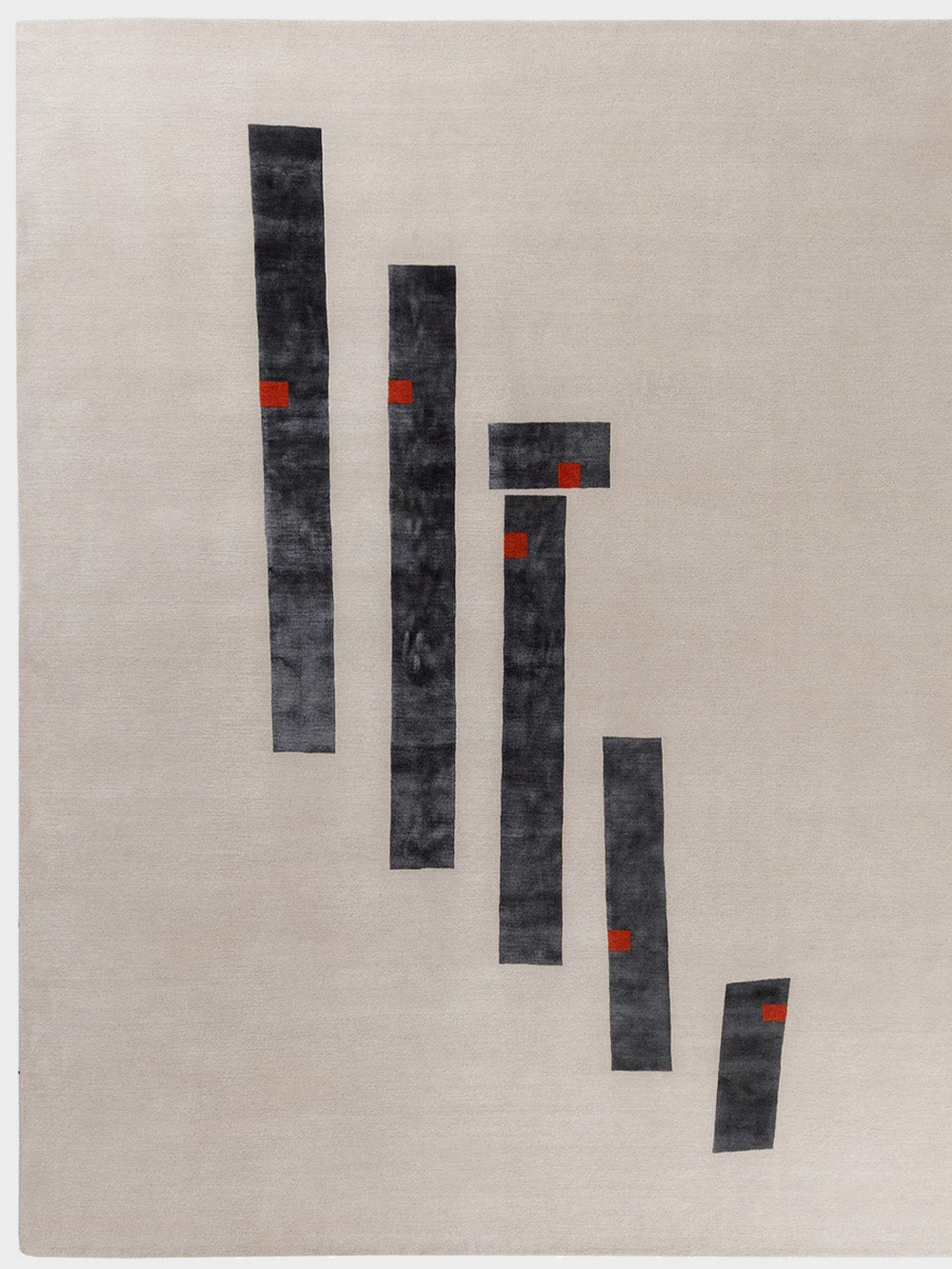 Macchine Inutili Rug in Ivory by Bruno Munari for AMINI