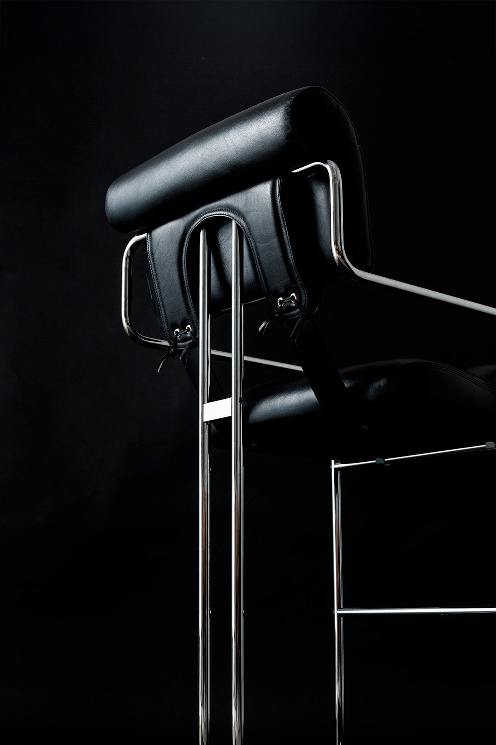 TUCROMA Bar Chair by Guido Faleschini for 4 MARIANI in Black