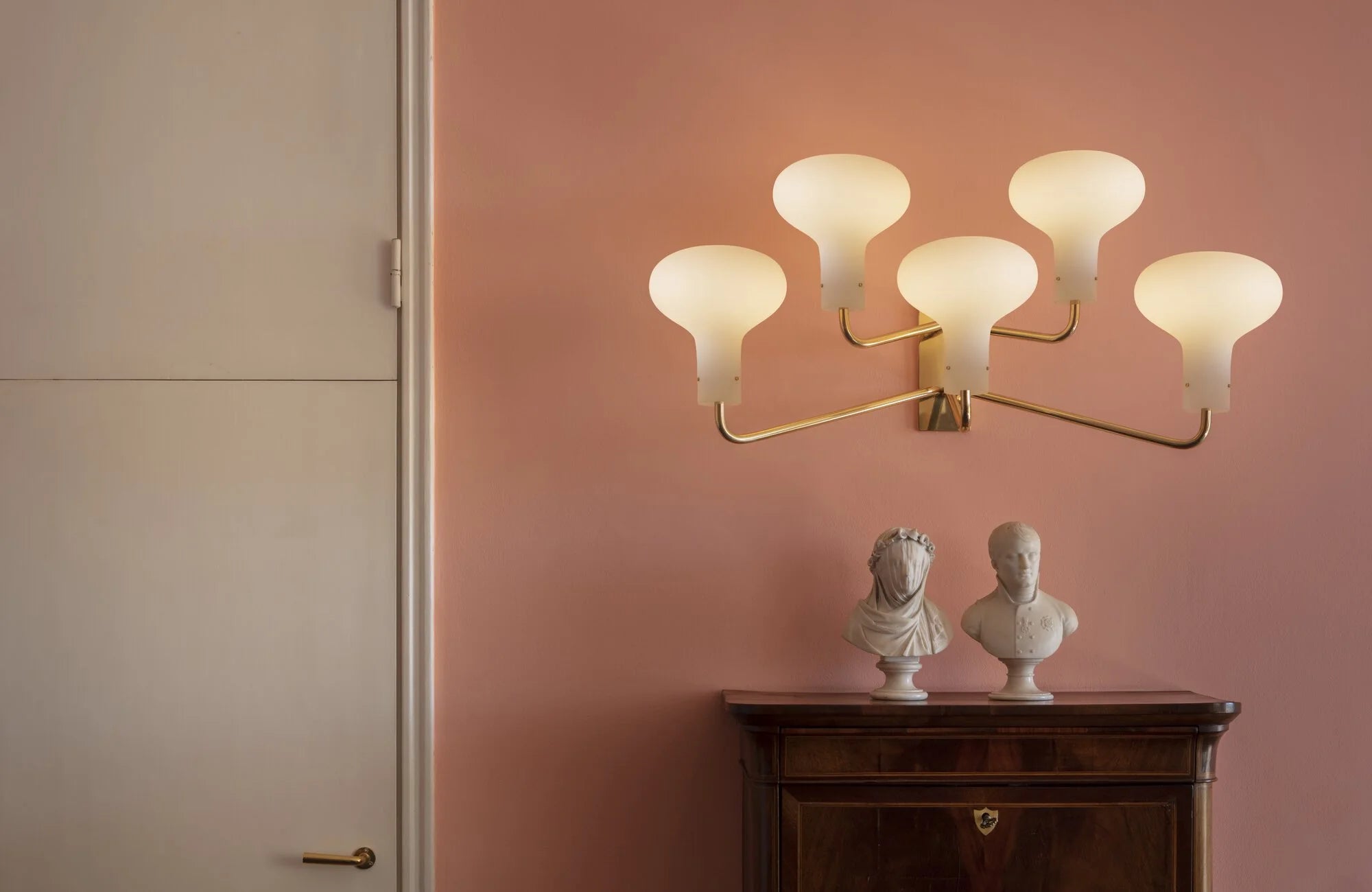 Galleria 5 arm Wall Lamp by Ignazio Gardella for TATO