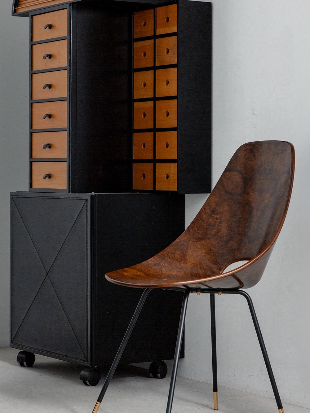 Briar Walnut Medea Chair by Vittorio Nobili for Medea