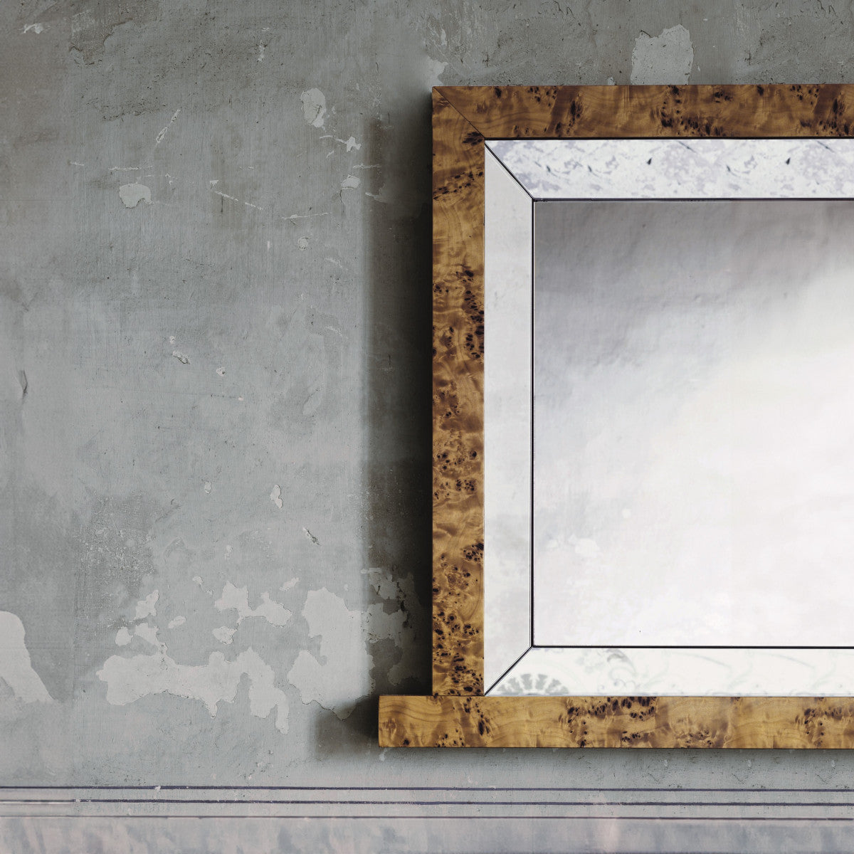 Mandala Wall Mirror by Ettore Sottsass for GLAS ITALIA