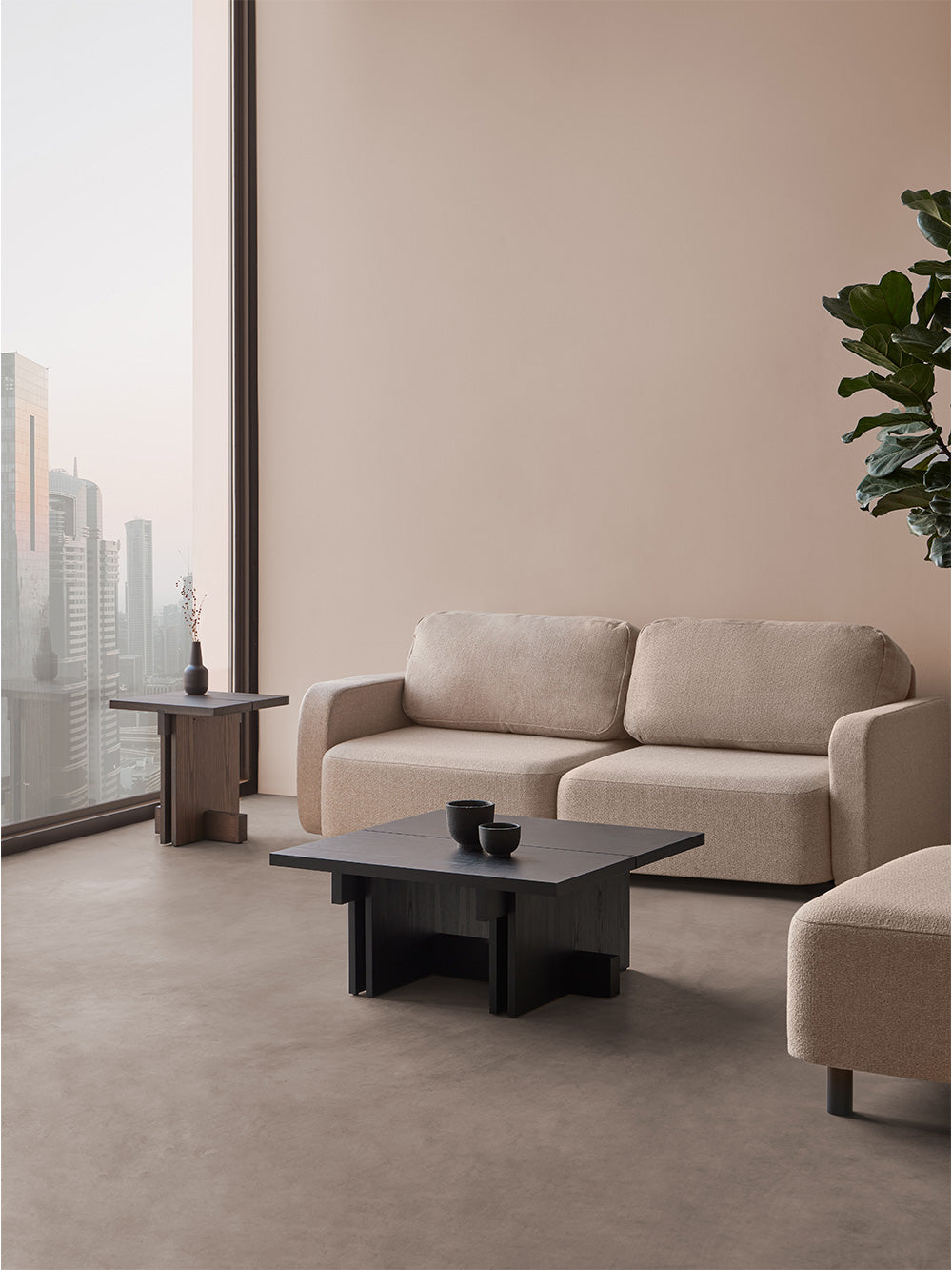 Rak Coffee Table 80 × 80 cm by Francesc Rifé for Kendo