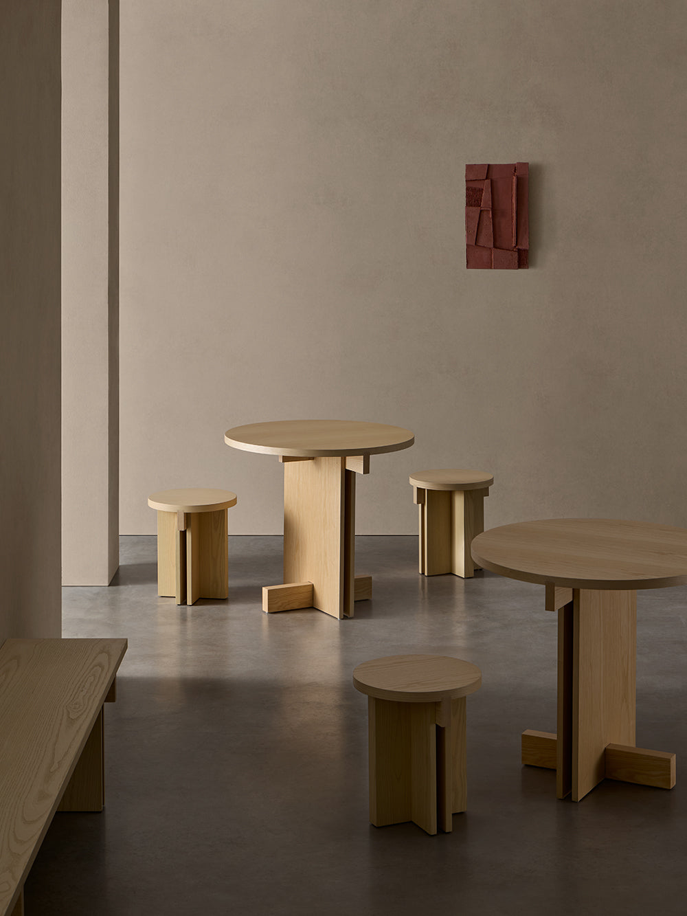 Rak Round Stool by Francesc Rifé for Kendo