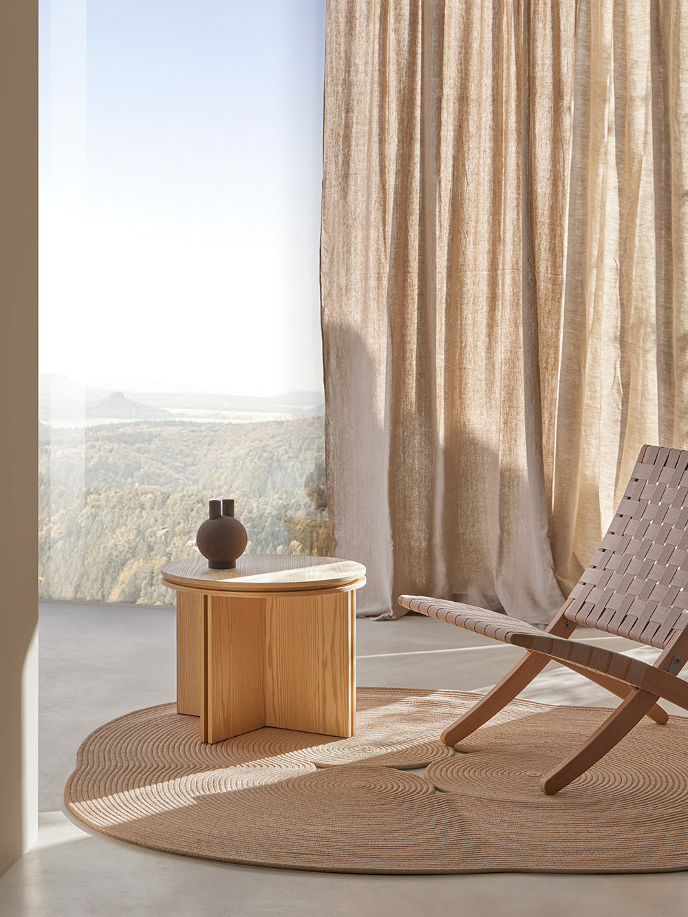 Slot Round Side Table by Francesc Rifé for Kendo