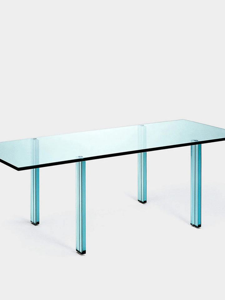 TESO Glass Table by Renzo Piano for FontanaArte