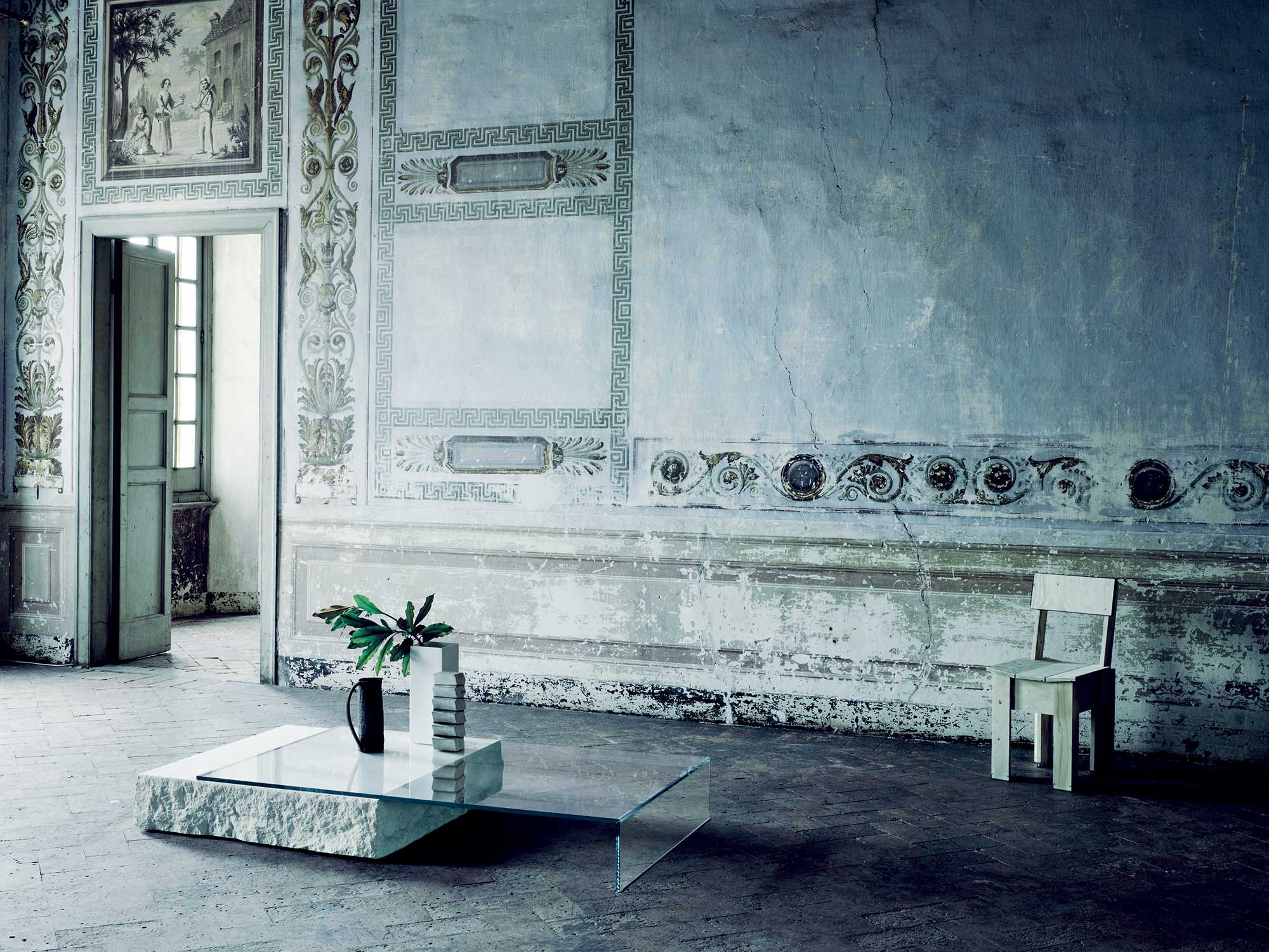 Terraliquida Coffee Table by Claudio Silvestrin for GLAS ITALIA