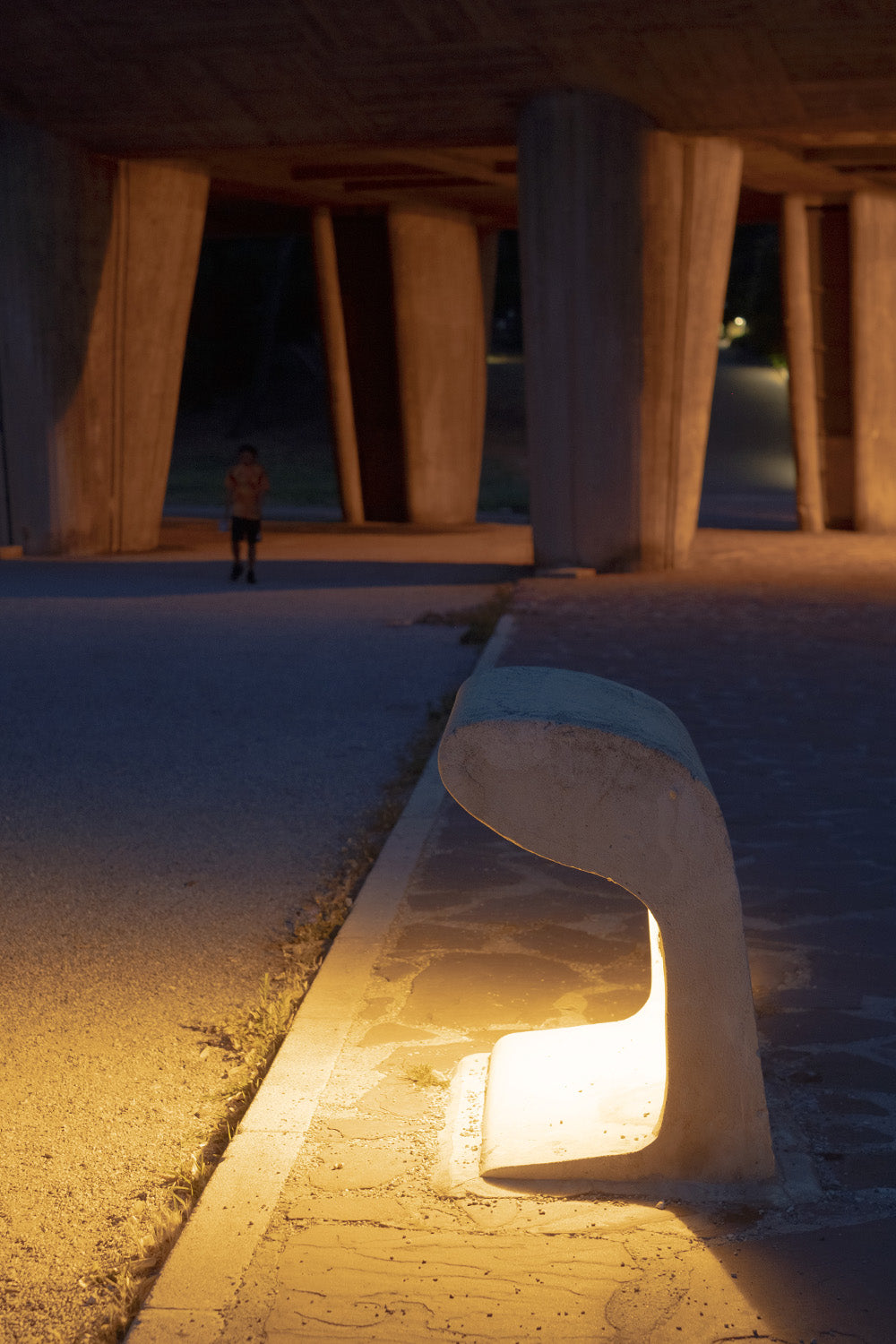 Borne Béton Grande Outdoor Floor Lamp by Le Corbusier for NEMO