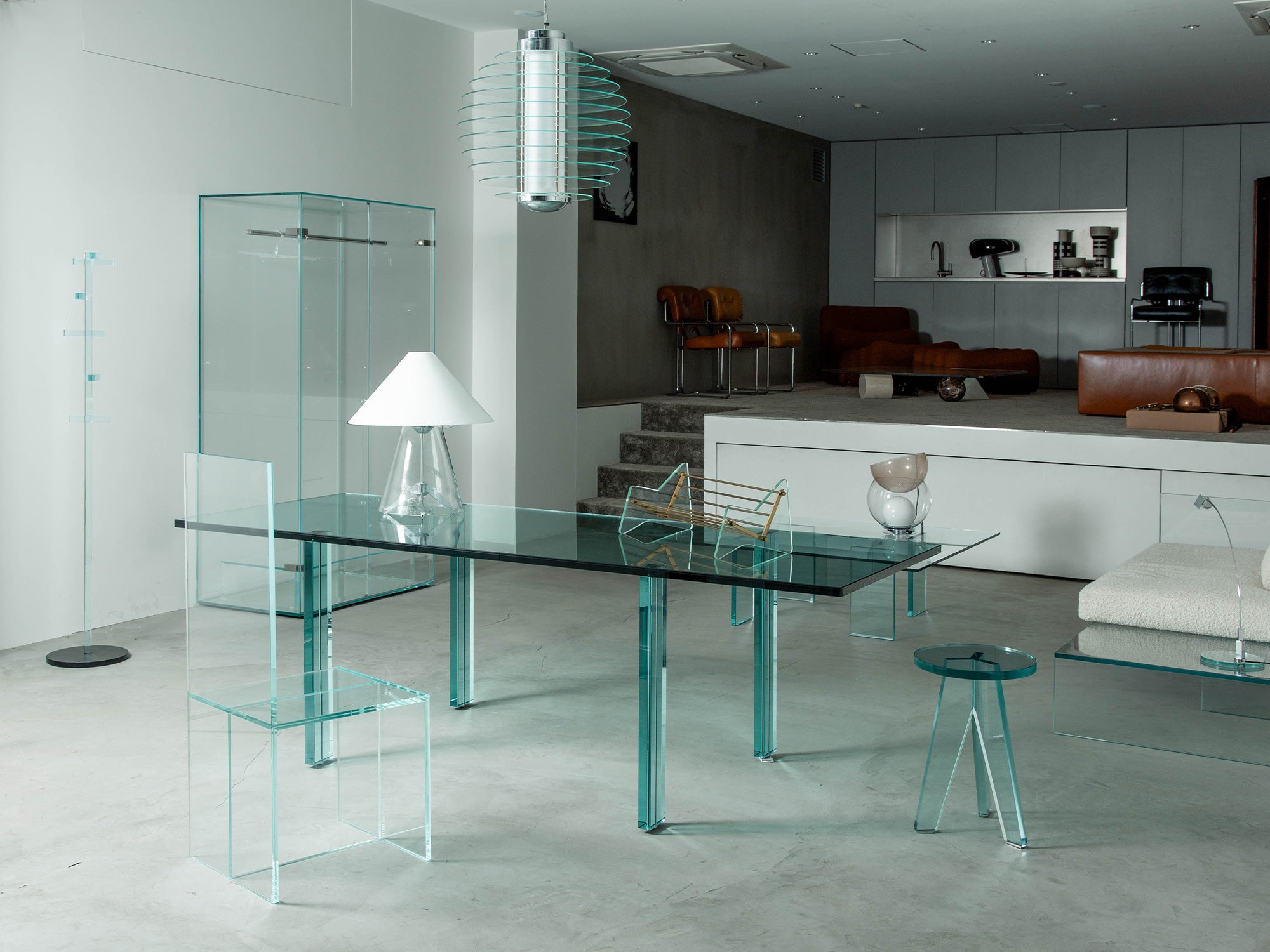Teso Glass Table by Renzo Piano for FontanaArte